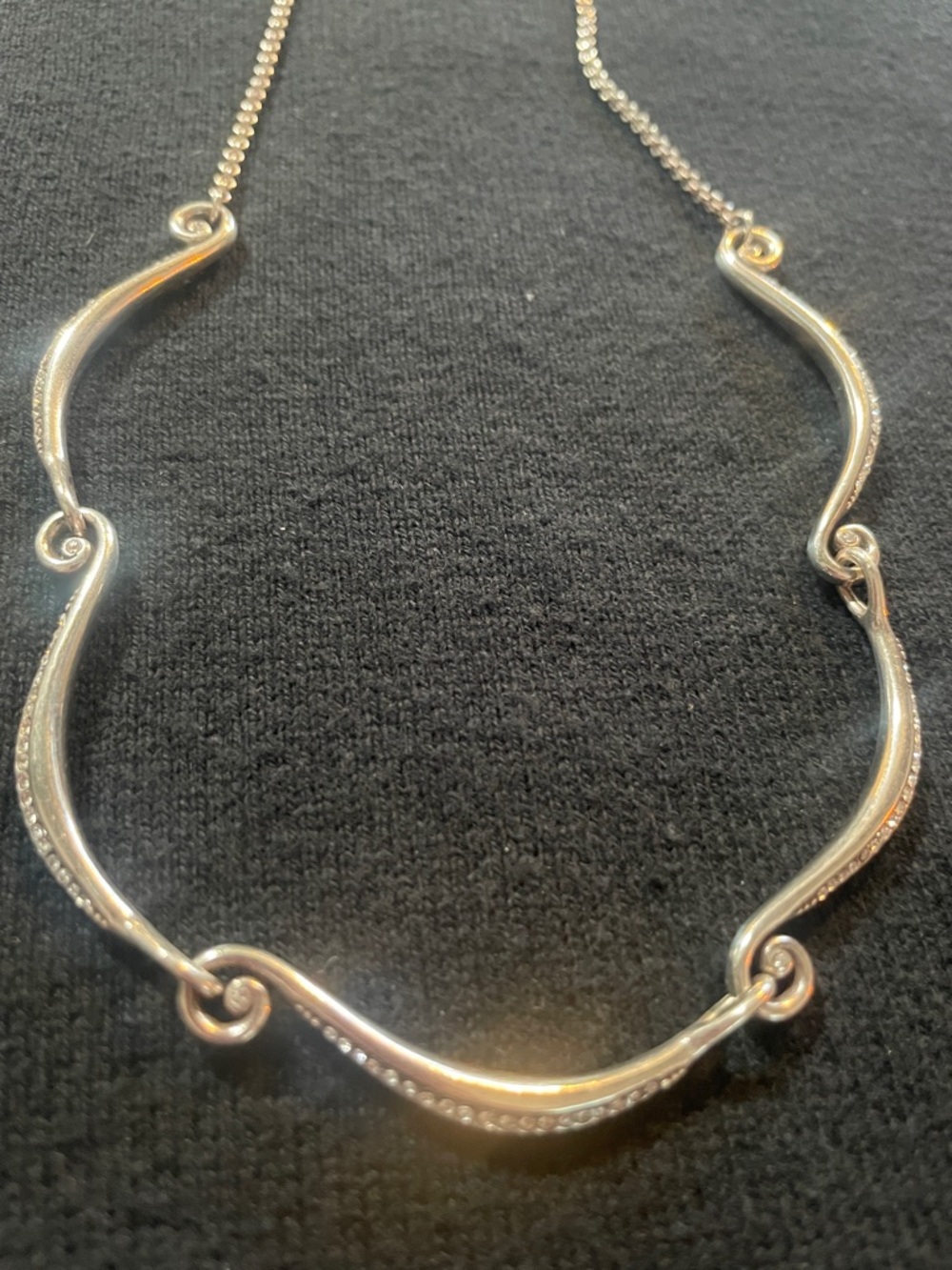 Brighton silver wave link necklace ✨